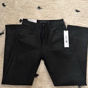 Joe's Jeans jeans black coated The Luna high rise cigarette ankle NWT